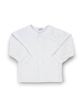 Orient Express Boys White Peter Pan Collared Long Sleeve Button Down Shirt Top 4